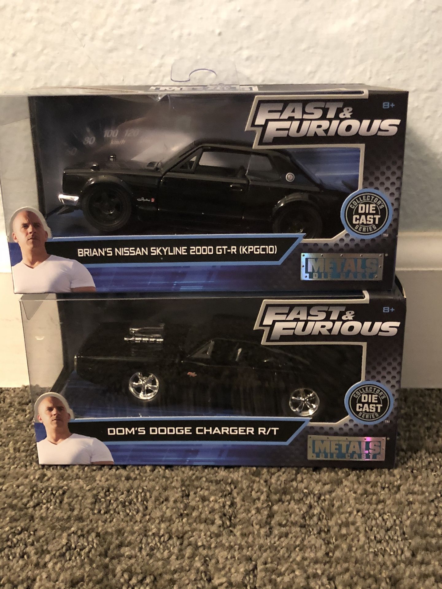 Metal die cast fast and furious cars