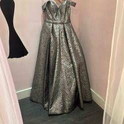 Silver Prom Dress/quinceanera Dress New