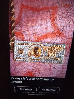 $100 Dollar Bill Necklace 
