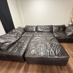 Huge Hemisphere’s Leather Couch!