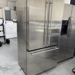 3-door Stainless Steel Refrigerator 