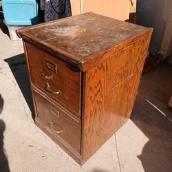 Wood File Cabinet