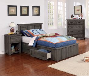 Twin Size Captain Bed @Elegant Furniture