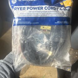 Dryer Power Cord 4 -wire
