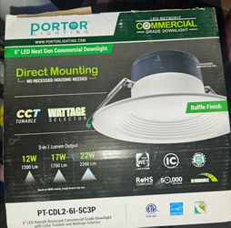 6 inch led down light