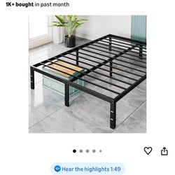 Queen Bedframe With Mattress