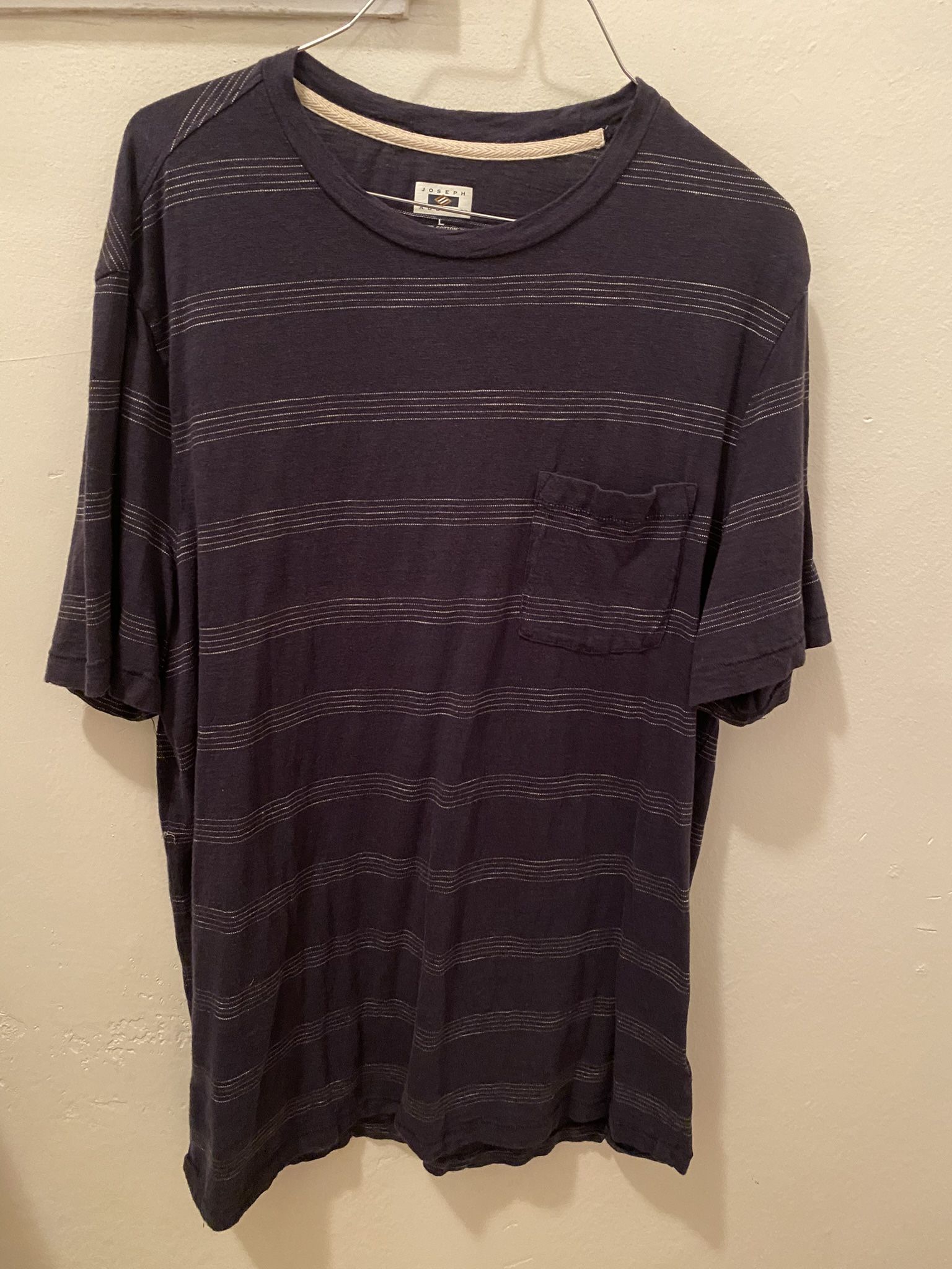 Joseph Abboud Dark Blue Striped Tee