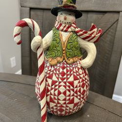 Jim Shore  “ Secret Treat” Candy snowman figurine 