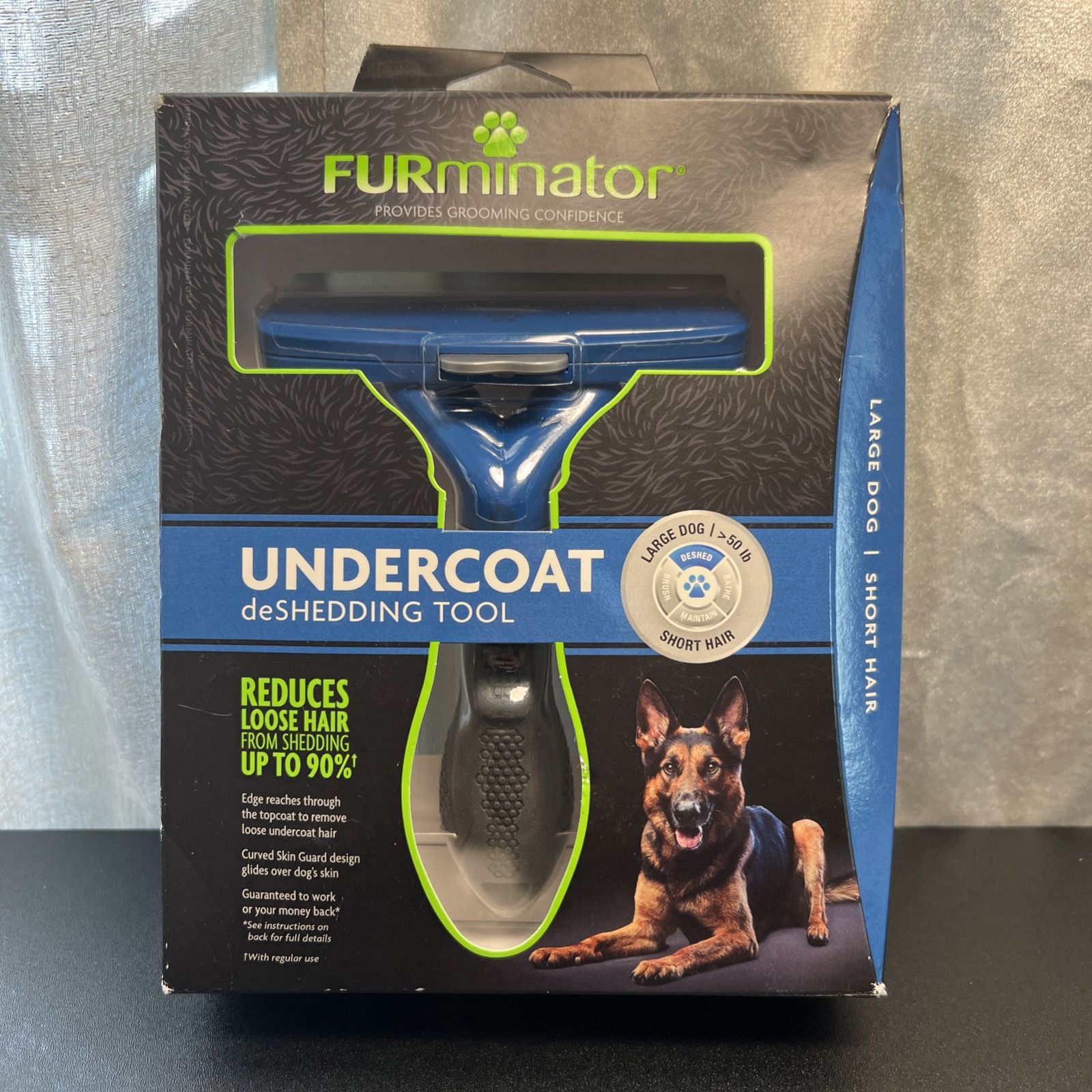 FURminator Undercoat DeShedding Tool Large Dog, Short Hair NEW