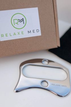 New Relaxe Med Stainless Steel Gua Sha / IASTM Muscle Scraping Tool – Boxed
