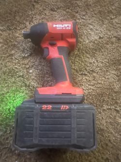 Hilti 22 volt impact drill and battery