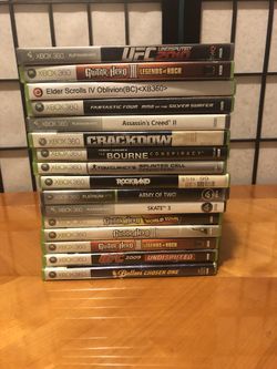 16 XBOX 360 GAMES 100% WORKING AND TESTED