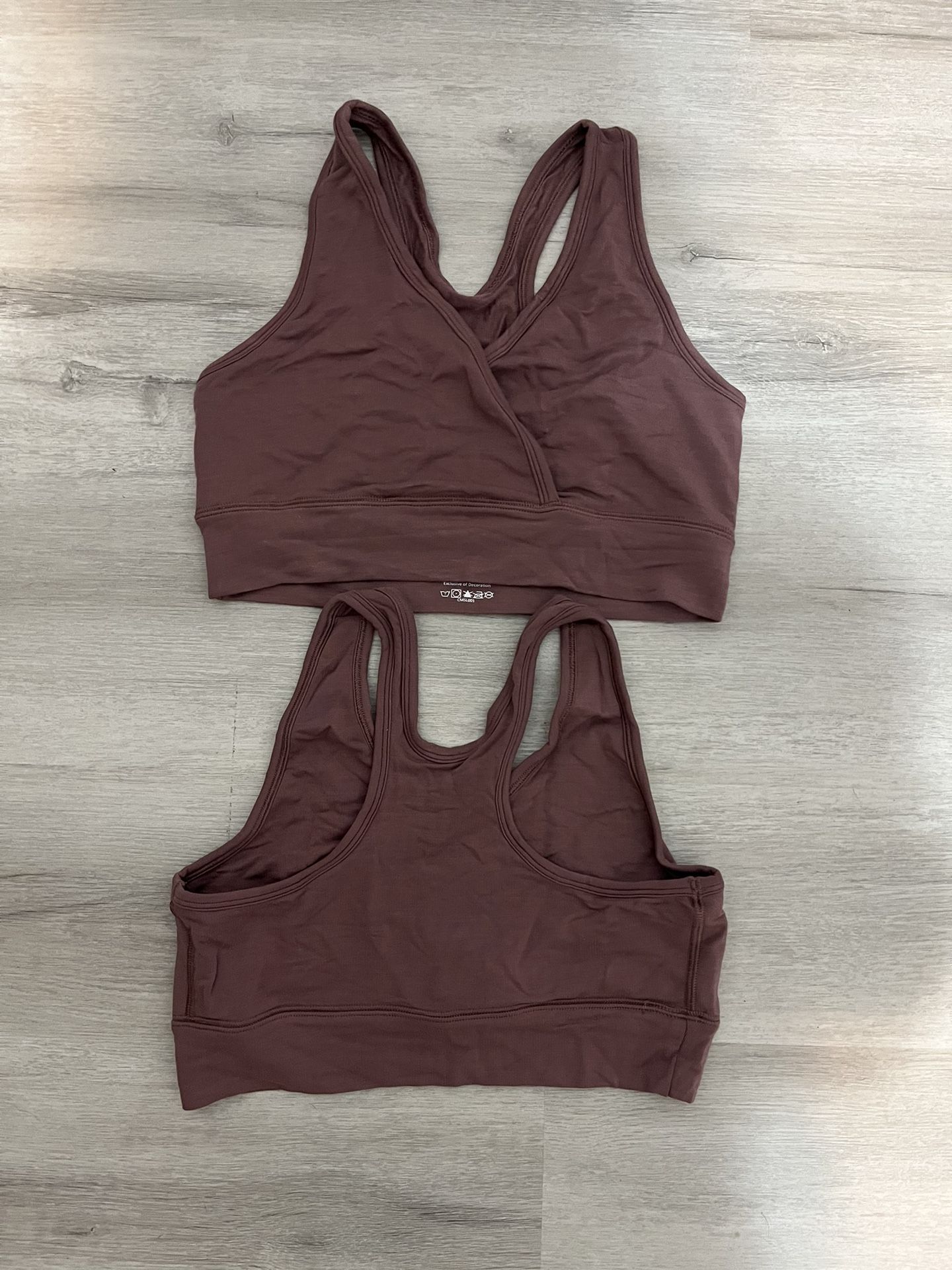 Quince Seamless Crossover Nursing Bras - Small