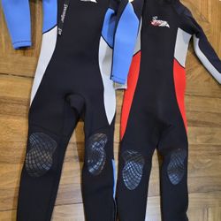 Seavenger Scout 3mm Neoprene Kids Wetsuit Set 2 Sz 10 / 12 Wear Spots 