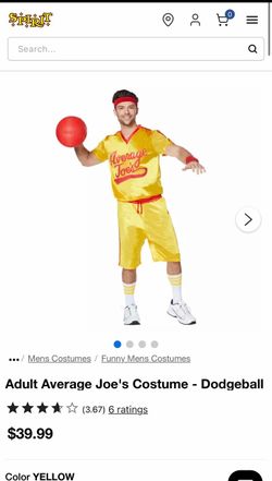 Dodgeball costume men’s