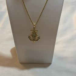 Cadena Bañado En Oro (acero Inoxidable 