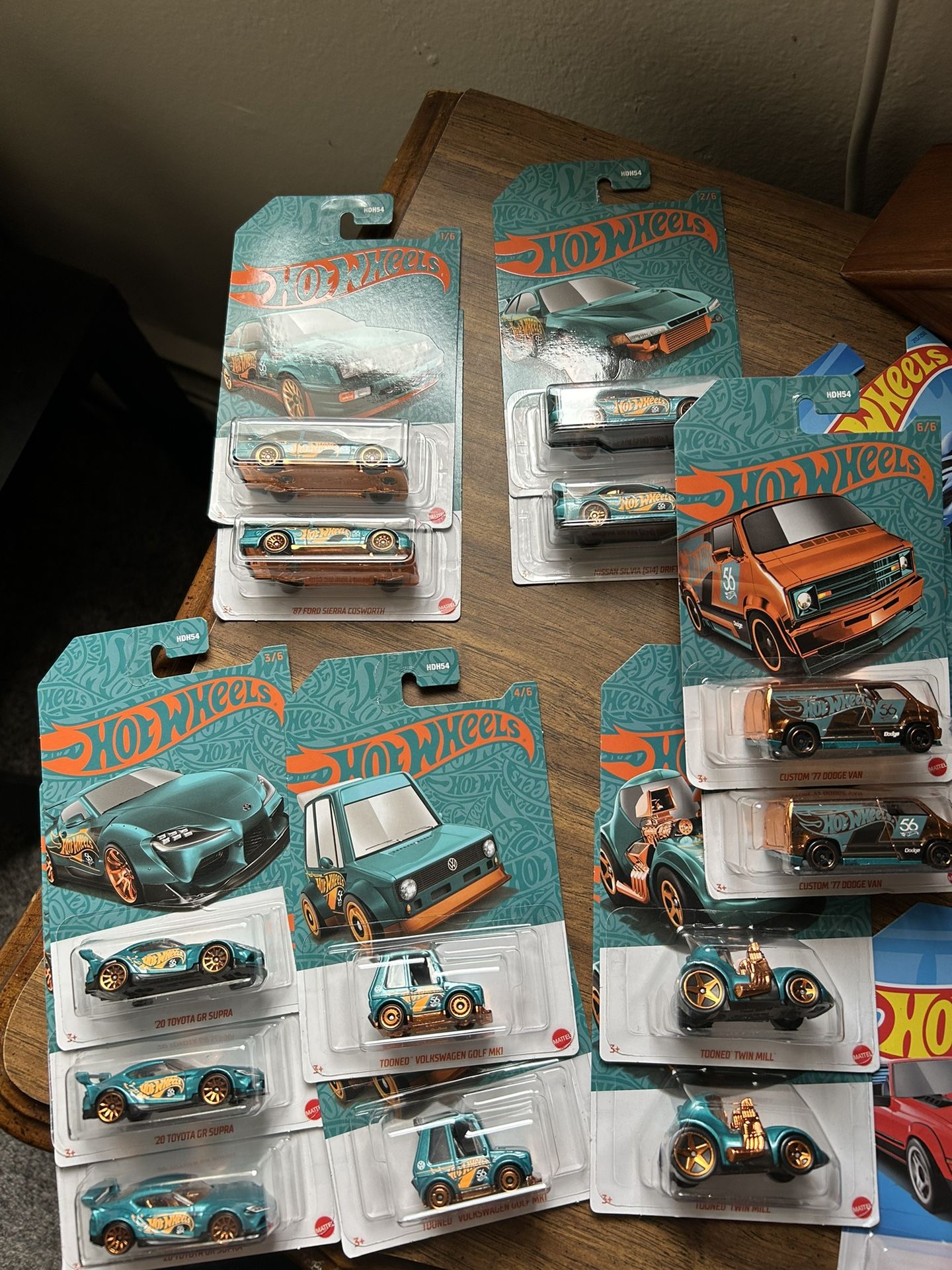 Hot Wheels 56th Anniversary 1-6 Full Set