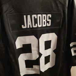 Raiders Josh Jacobs Nike Black Game Player Jersey.  Size 2XL. BRAND NEW.  please Check Out My Profile For Other Items For Sale.  Thanks 
