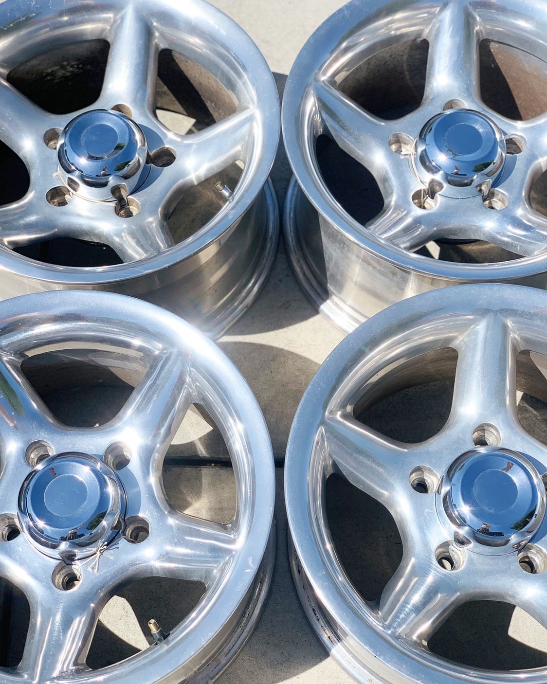 15X8 Vintage EMR Panther Aluminum Mag Wheels Ford truck 5X5.5
