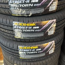 185/70/14 Blackhawk Tires 🛞