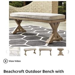 New Ashley Furniture Outdoor Bench