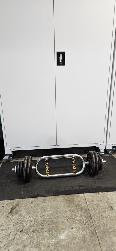 Hammer Curl Bar By Golds Gym