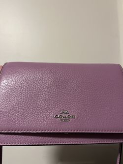 Purple coach purse