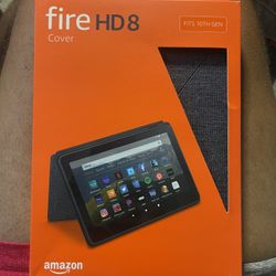 Amazon Fire HD 8 Cover, compatible with 10th generation tablet, 2020 release, Charcoal Black  Brand New