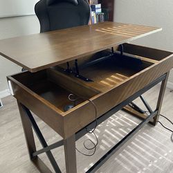 Lift Top desk With Charging Station - Pickup Only - Cash Only
