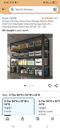 Metal shelf