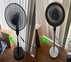 NEW $80 Each POWERFUL Fans with remote Dreo Amazon Basics Pedestal Standing Fan Oscillating Floor Fan Adjustable Height Quiet