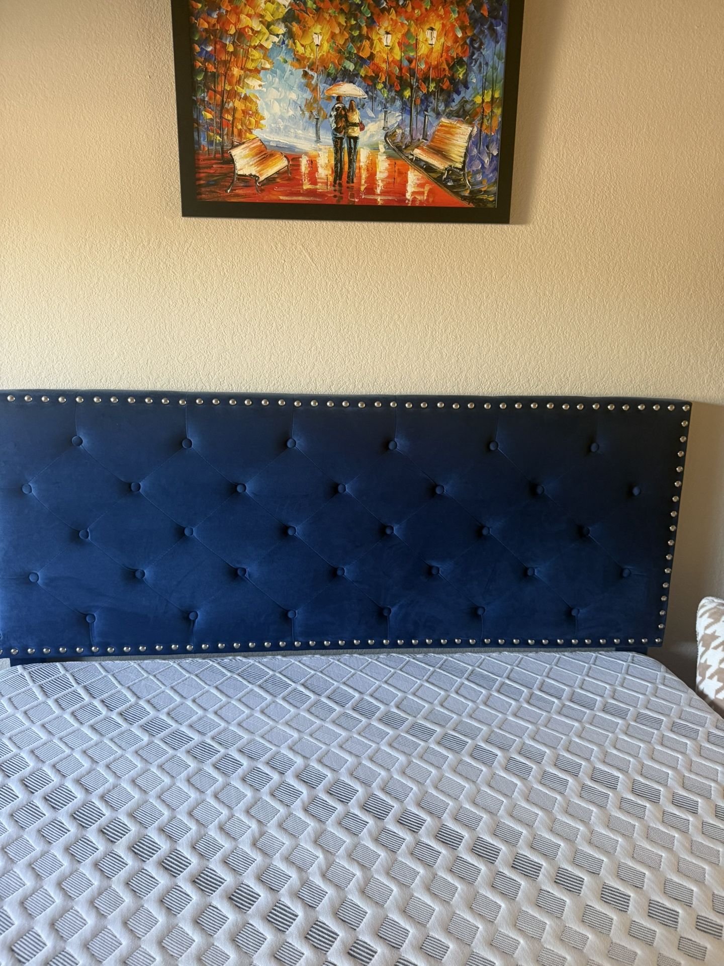 Queen Bed frame With  Costco Mattress - Need To Go By Tomorrow 