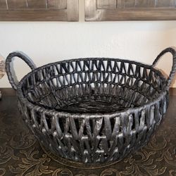 Round Heavy Duty Basket w/Handles