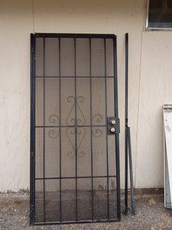 Security screen door