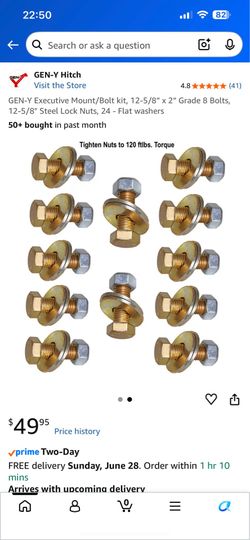 GenY 5th wheel bolt kit