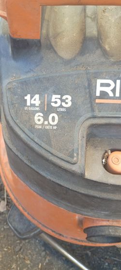 Ridgid shop vac