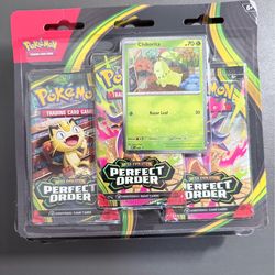 Pokemon Cards: Mega Evolution Perfect Order 3 pack blister