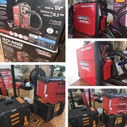 Lincon Welder New In Box  $195 & Second Lincon  Welder Gas & Electric  $245.& Milwaukee Packout $115