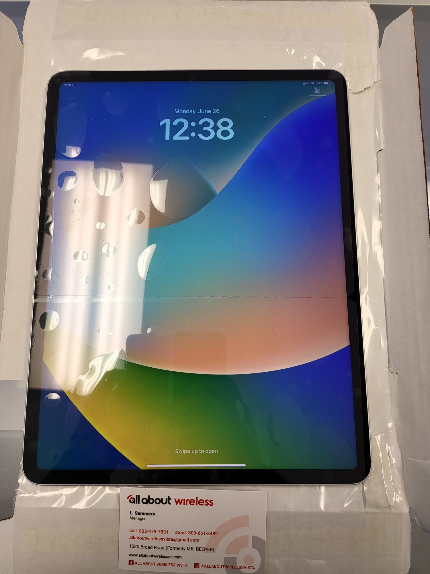 NEW NO BOX IPAD PRO 12.9 256GB CELLULAR