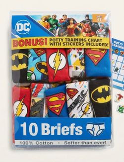 Brand new 100% Cotton DC Marvel Toddler Briefs  Size 4T