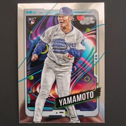 2024 Topps Cosmic Chrome - Yoshinobu Yamamoto #125 Los Angeles Dodgers (Rookie Card)