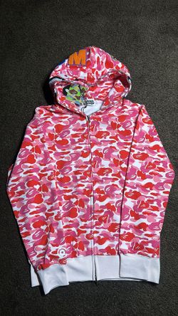BAPE ABC Camo Full-Zip Hoodie Pink