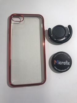 iPhone 7 & 8 case, pop socket and car mount