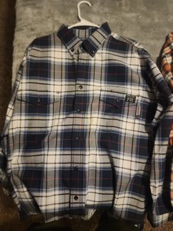 Wolverine FR Plaid Flannel Work Shirt