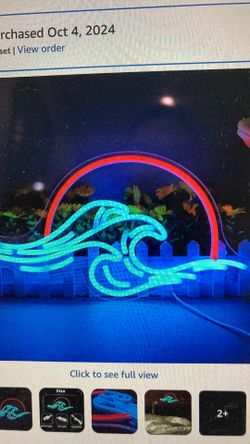 Neon sunset wave