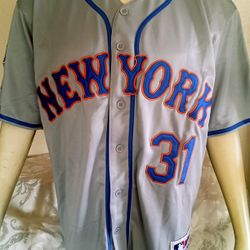 🆕 New York Mets Mike Piazza Road Jersey Men M