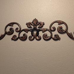 Metal Rustic Scroll Door Topper