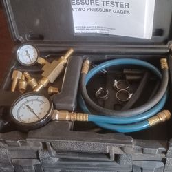 Fuel Injection Pressure Tester With Two Gages