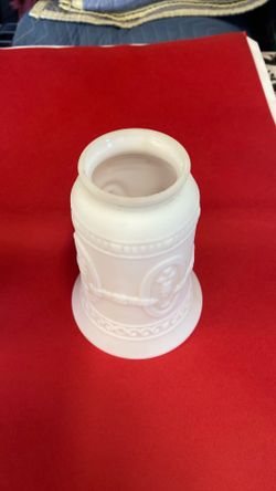Milk glass lampshades