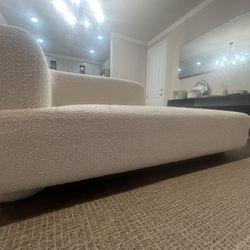 CB2 Terrain White Boucle Daybed/Couch